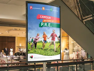 CAMPAGNE POUR LE P.R.E communication events graphic design print