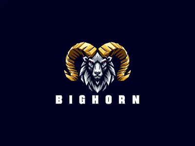 Bighorn Logo bighorn bighorn for sale bighorn logo bighorn logo design brand branding gaot logo design goat goat logo logo design logo for sale sale logo sheep sheep logo sheep logo design