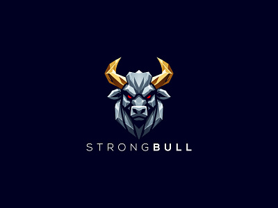 Bull Logo black bull brand branding bull bull brand bull logo bull logo design bulls cow cow logo logo logo design red bull stronge bull