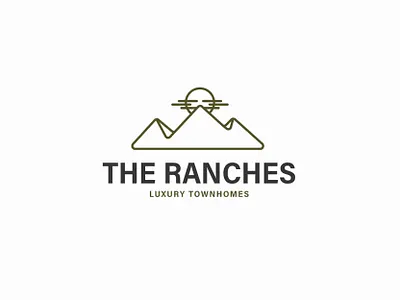 THE RANCHES LOGO branding corporate identity graphic design identity logo
