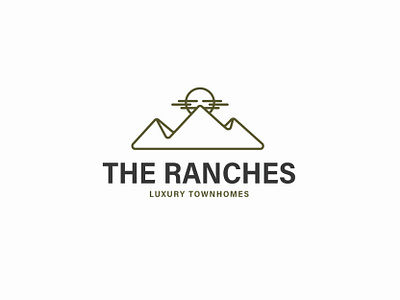THE RANCHES LOGO branding corporate identity graphic design identity logo