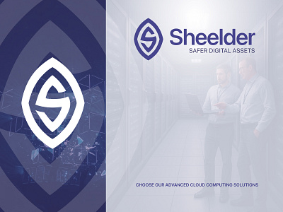 Sheelder - Custom logo for cybersecurity design graphic design logo logos photo manipulation vector