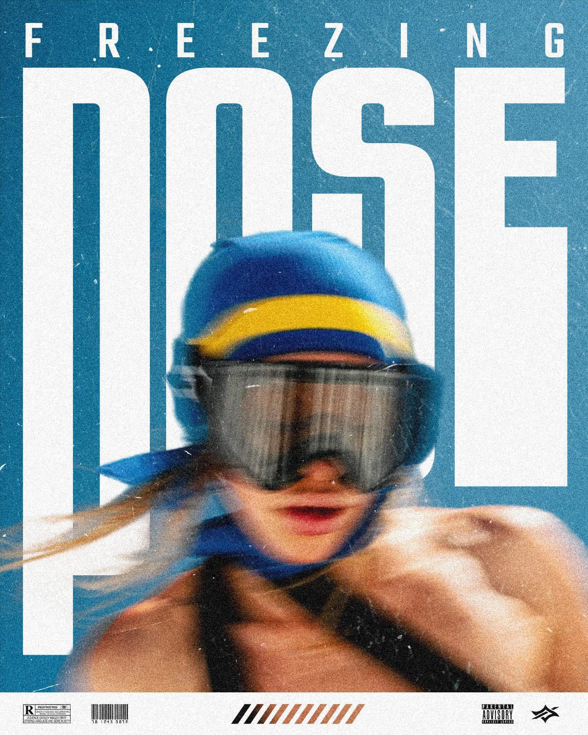 Freezing Pose graphic design poster