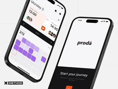Task & Time Management App UI 🎯 app branding concept dashboard design figma logo performance schedule tracker ui ux