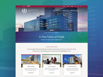 LLUH New Hospital layout loma linda university health ui ux web web design