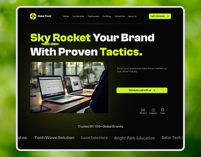 Agency Page Redesign | Agency Landing Page Design agency website design ui ui ux designer uiux web app web design website design website redesign