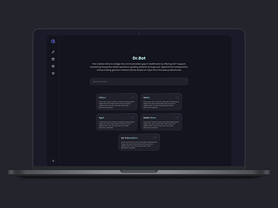 ✨ Dr.Bot – Medical Chatbot UI app branding design graphic design illustration typography ui ux vector