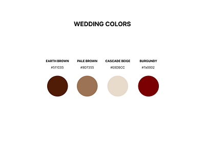 My Wedding Colors bran design ui