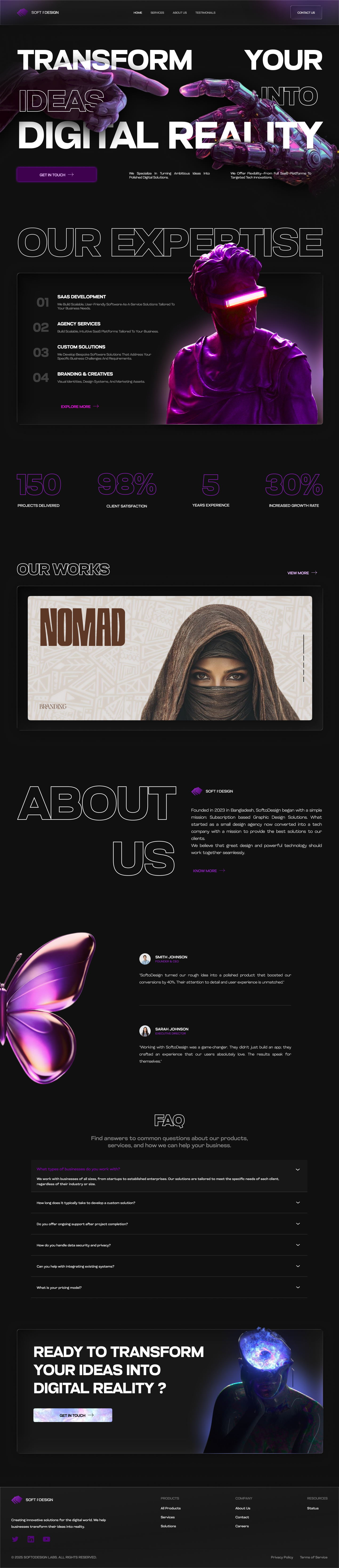 Transform Your Ideas into Digital Reality - Stunning Web Design brandidentity craxinno craxinnotechnologies creativedesign design digitaltransformation figma design graphic design landingpage landingpagedesign landingpages modernwebdesign responsivedesign software development ui ui design uiux uiuxdesign userexperience webdesign