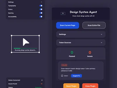 Design System Agent 3d animation app branding design graphic design illustration logo motion graphics typography ui ux vector