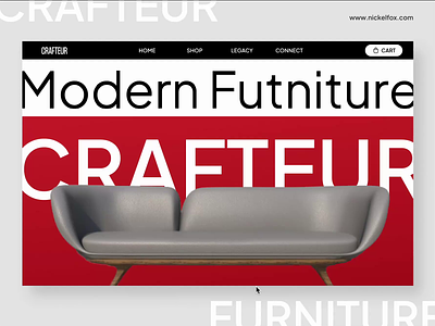 Crafteur- Furniture Marketplace agency ui design color theory e commerce e commerce design e commerce ui e commerce ux e commerce web design e commerce website furniture furniturestore furniturestoreui home page lanidng page luxury store mobile app design modern shop ui ux