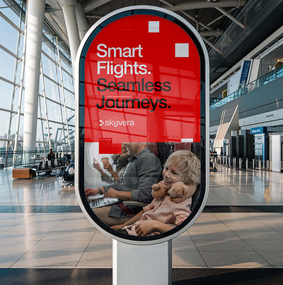 Airport Poster Design for Airline App Branding billboard billboarddesign branding corporateidentity design logo