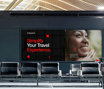 Digital Airport Billboard Design for Skyvera affiche affichedesign billboard billboardesign branding corporateidentity design graphic design logo