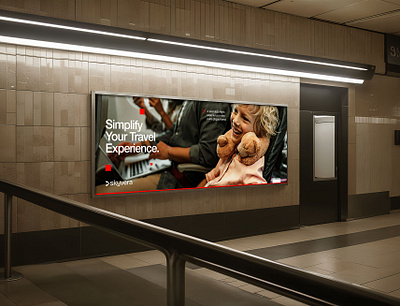 Subway Billboard for Airline App Promotion branding corporateidentity design graphic design logo