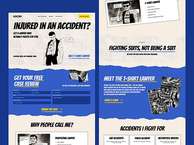 A Professional Legal Landing Page Combining Creativity and SEO bold design clean design conversion design creative landing creative web design design landing page landing page design law firm design lead generation design legal landing page modern web design responsive web design ui ui ux case study uidesign ux ux ui design web design case study website