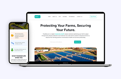 Landing Page for the Marine Industry application branding clean cta design fishing platform header homepage interface landing page marine marine health mobile mobile responsive saas screen ui ux web webpage