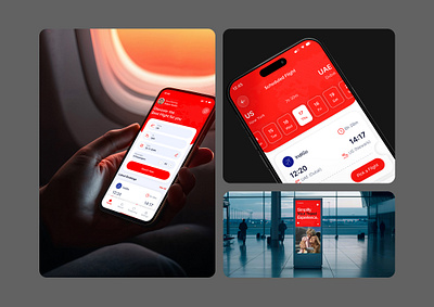 Mobile App UX/UI Design for Airline Booking app appdesign application applicationdesign logo mobile mobileicon ui