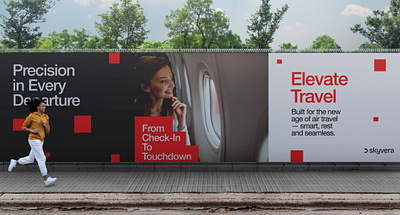 Outdoor Billboard Design for Airline Branding billboard billboarddesign branding corporateidentity design graphic design logo