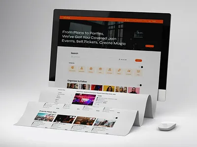 Event Platform UI Concept cleanui digitalproducts dribbbleinspiration eventplatform interfacedesign ticketingsystem uiux webappdesign webdesign
