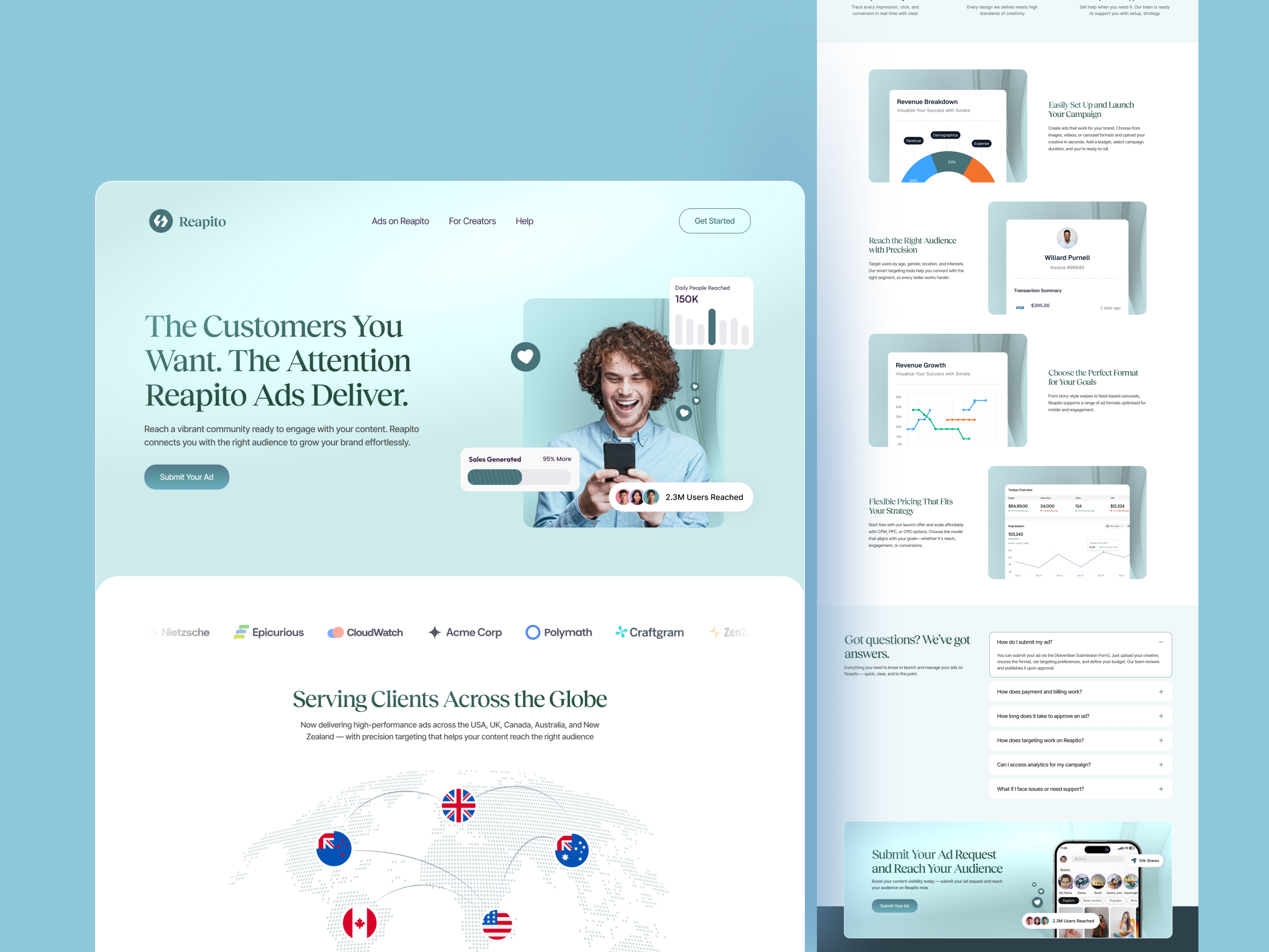 Social Networking Platform Website 3d animation landing page live broadcasts networking platform social app design social hub social network app social platform app ui user experience ux web design website design