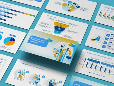 Pitch Deck Design analysis business analytics client acuqsition deck figma slides illustration investor deck market size pitch deck powerpoint pptx presentation design sales deck slide decks ui