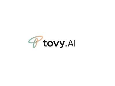 Tovy - an AI-powered app in the hospitality sector 3d ai app logo app logo artificial intelligence elegant geometric hospitality minimal modern playful t letter logo t logo tovy typographic logo typography