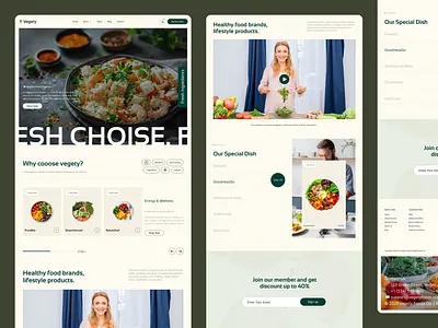 Healthy Food Ecommerce Webesite branding ecommercr fitness food food food delivery graphic design healthy food healthy meal landing page nutrition product product design ui uiux webe design webesite