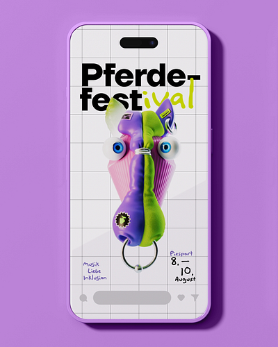 Festival 01 3d animation branding cgi character design festival foreal illustration logo