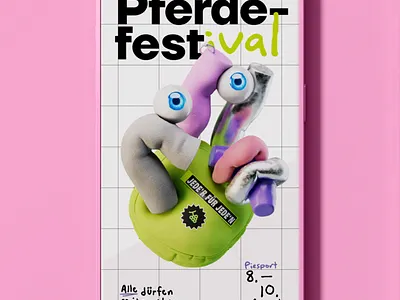 Festival 03 3d animation branding cgi character design festival foreal illustration logo