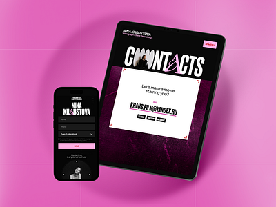 Website Design: Contacts cinematographydesign cleanui creativeportfolio creativewebsite designinspiration dribbbleshowcase filmmakerportfolio mediaportfolio minimaldesign moderndesign portfoliodesign responsivedesign showreelwebsite uiux videographerportfolio videowebsite visualstorytelling webdesign websiteconcept webui