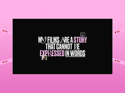 Videographer Website Design Concept branding creative design design design inspiration graphic design minimal modern design ui web design website website design