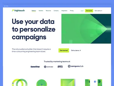 Hightouch website rebrand branding design graphic design illustration logo typography ui ux vector