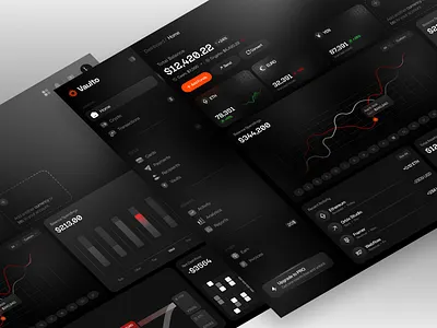 Vaulto Finance Dashboard Design analytics analytics dashboard crypto dashboard dashboard design finance finance dashboard finance web financial dashboard fintech dashboard money product design uiux