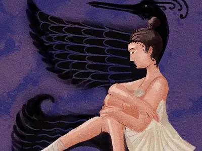 "Shadows on the Wall" animation antic art ballerine branding color pencil dance design digital painting draw dream girl illustration motion graphics vintage water ink