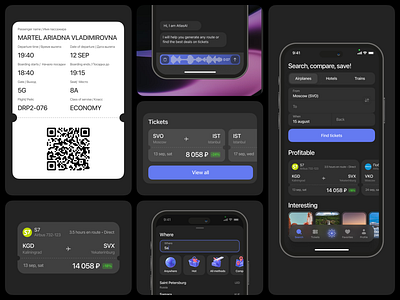 AI Travel App — Card Set Concept ai appdesign cardui design mobileapp productdesign travelapp ui uidesign ux