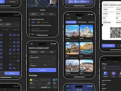 AI Travel App – Modern Interface Design appdesign cleanui design mobileapp productdesign ui uidesign ux