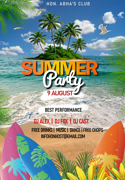 Social Media Design for Hon.Abha's Club flier graphic design social media design