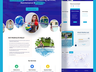 Pool Cleaning Services Landing Page Design cleaner cleaning home home cleaner home cleaning service home service landing landing page pool pool cleaner pool cleaning pool cleaning service pool service swimming swimming pool swimming pool cleaning service sylgraph trending ux website