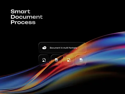 AI Saas Document Process & Management ai best design document process futuristic glass glassmorphism premium saas technology top designer ui vibrant web design webflow