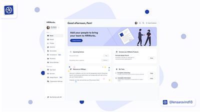 HRWorks – Modern HR Management Dashboard design hr it management
