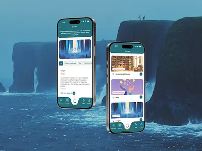 Seamless Design for a Mental Health App That Empowers Users ai chat app branding app case study app design design digital therapy emotional check in figma healthtech meditation app mental health app mobile app design product design research based design ui ui design user centered design user flow ux design web adaptation