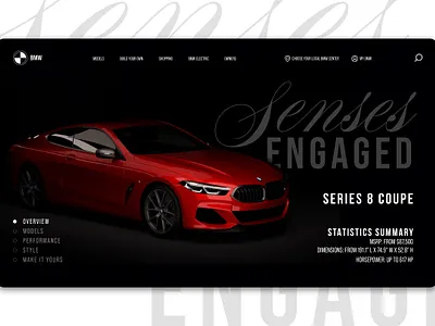 BMW Website Layout graphic design ui ux web design website