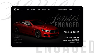 BMW Website Layout graphic design ui ux web design website