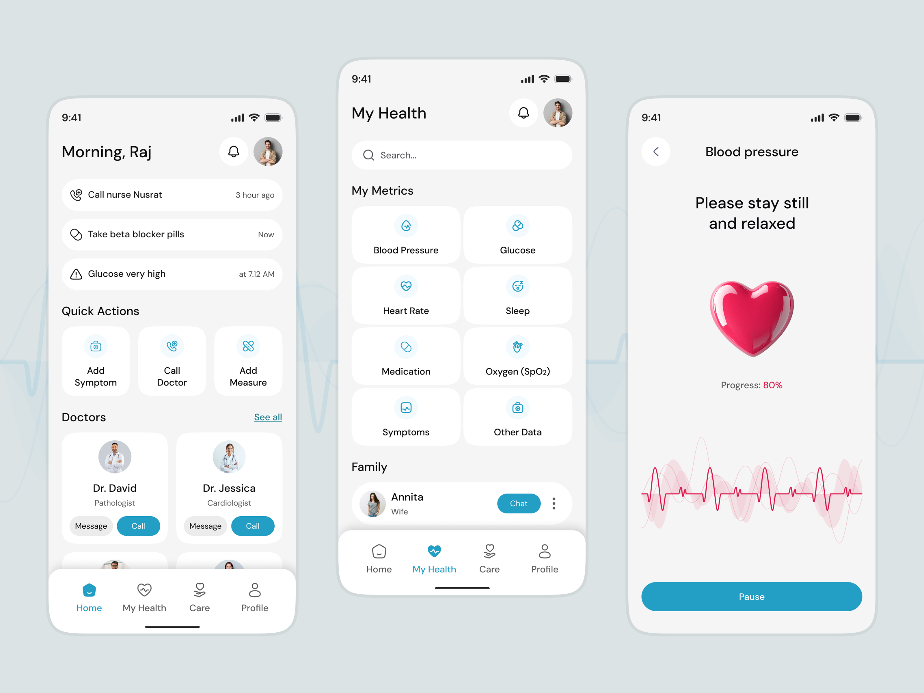 Example of Health Mobile App Design And Development