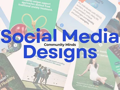Community Minds Social Media Posts Design design graphic design instagram social media