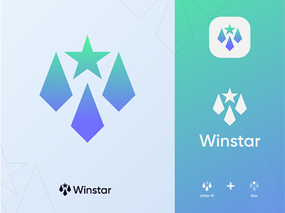 Modern, Branding Winstar Logo Design branding letter w logo logo logo design star logo win winner winstar