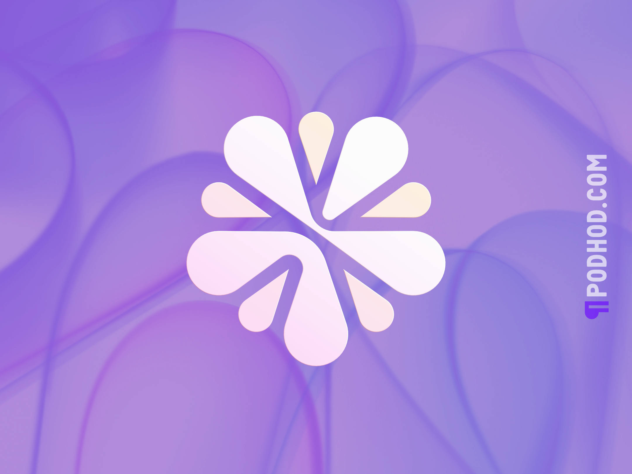 Wellfleur 2d branding brush design five flat flower illustration logo logotype petal round simple ui vector