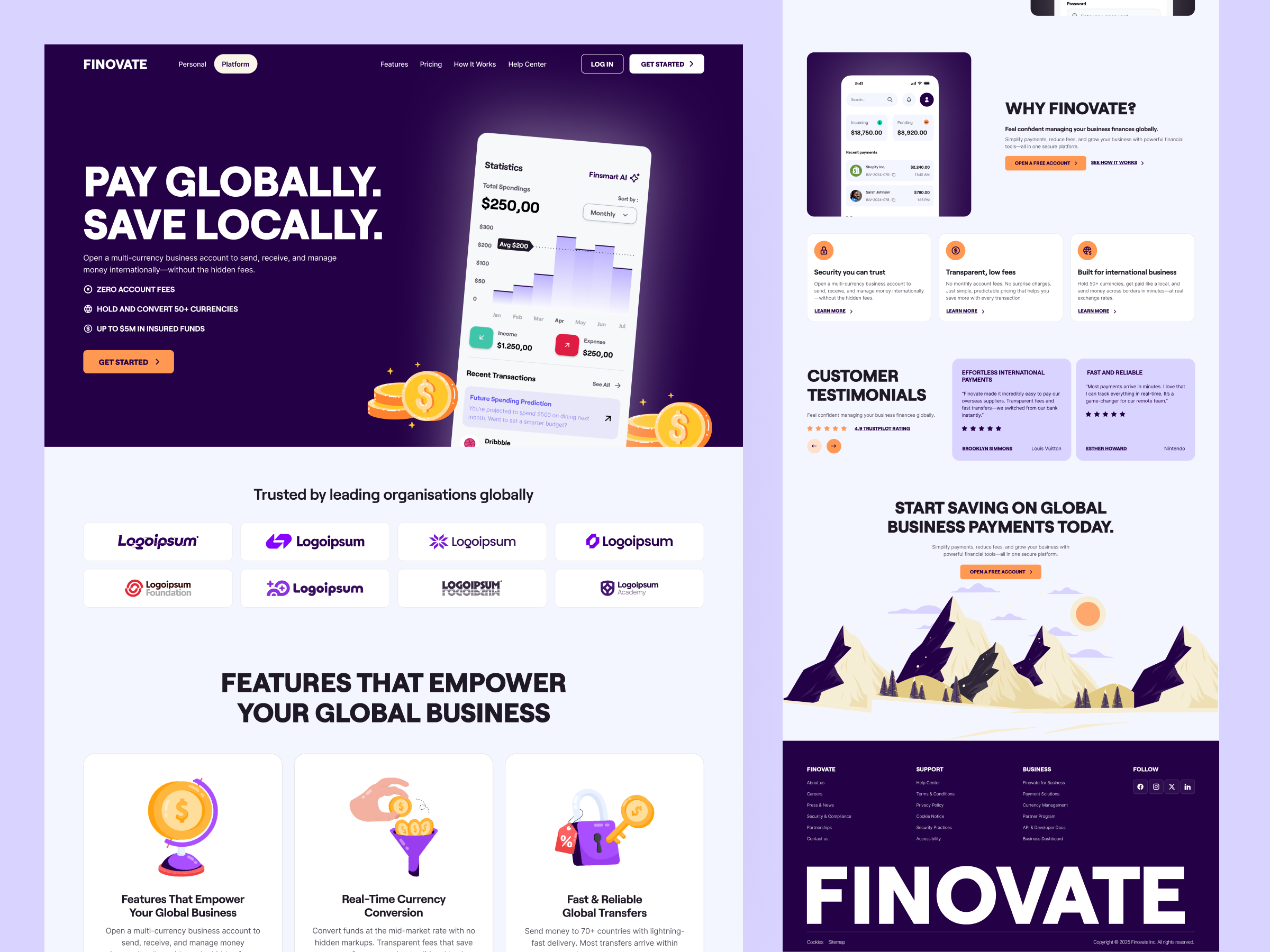 Example of Premium Website UI/UX Design