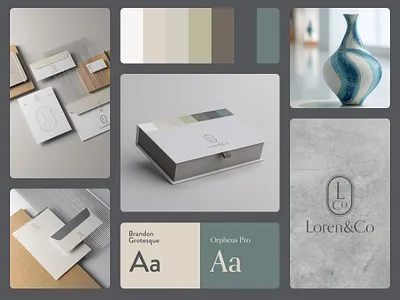 Loren&Co – Brand Identity brand design branding design graphic design logo typography