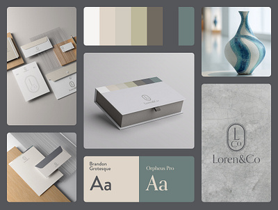 Loren&Co – Brand Identity brand design branding design graphic design logo typography